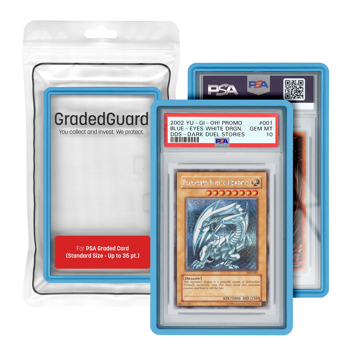 GradedGuard, PSA-gecertificeerde kaarthouder, blauw